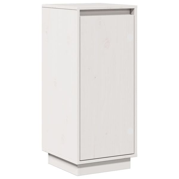 vidaXL Buffet Blanc 31,5x34x75 cm Bois massif de pin