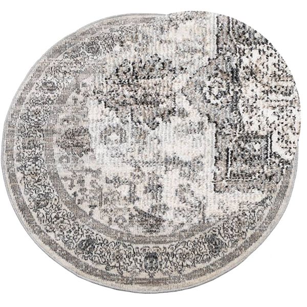 vidaXL Tapis ARBIZU int&eacute;rieur ext&eacute;rieur design vintage &Oslash; 120 cm
