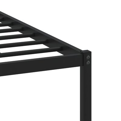 vidaXL Cadre de lit en métal sans matelas chêne sonoma 193x203 cm