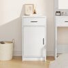 vidaXL Buffet avec tiroir Blanc 40 x 40.5 x 75 cm Bois d'ingénierie