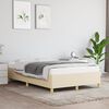 vidaXL Cadre de lit sans matelas cr&egrave;me 120x190 cm tissu