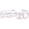 vidaXL Ensemble de canap&eacute;s 3 pcs avec coussins Taupe Tissu microfibre