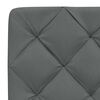 vidaXL Coussin de t&ecirc;te de lit gris fonc&eacute; 90 cm tissu