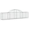 vidaXL Paniers &agrave; gabions arqu&eacute;s 14 pcs 200x30x40/60 cm Fer galvanis&eacute;
