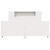 vidaXL Cadre de lit sans matelas blanc 150x200 cm bois de pin massif