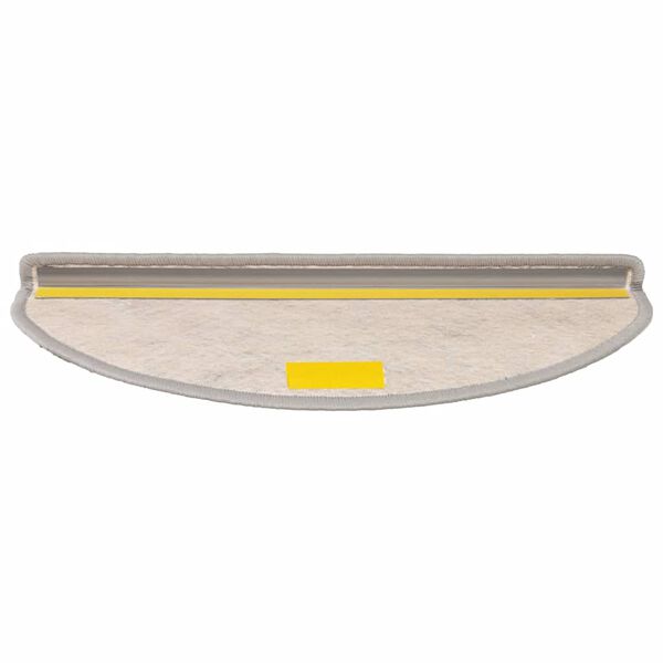 vidaXL Tapis d'escalier autocollants 30 pcs 65x21x4 cm platine