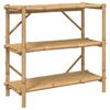 vidaXL &Eacute;tag&egrave;re &agrave; 3 niveaux 100x40x90 cm bambou