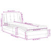 vidaXL Cadre de lit sans matelas Zadar marron 80x200 cm similicuir