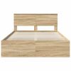 vidaXL Cadre de lit Sonoma 140 x 190 cm Bois d'ing&eacute;nierie