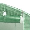 vidaXL Serre avec cadre en acier vert 100 m&sup2; 20x5x2,3 m