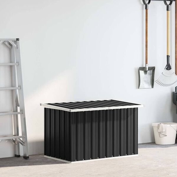 vidaXL Bo&icirc;te de rangement de jardin Anthracite 109x67x65 cm