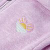 Sweatshirt &agrave; capuche et fermeture &eacute;clair pour enfants m&eacute;lange lila 116