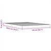 vidaXL Cadre de lit sans matelas cire marron 140x190cm bois pin massif