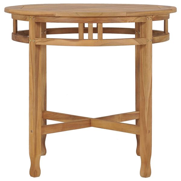 vidaXL Ensemble &agrave; manger de jardin 3 pcs Bois de teck solide