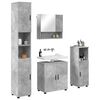vidaXL Ensemble de mobilier de salle de bain 4 pcs Gris b&eacute;ton