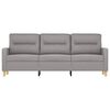vidaXL Canap&eacute; &agrave; 3 places Gris clair 180 cm Tissu