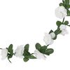 vidaXL Guirlandes de fleurs de No&euml;l 6 pcs blanc 250 cm