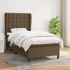 vidaXL Sommier &agrave; lattes de lit avec matelas Marron fonc&eacute; 100x200 cm