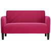 vidaXL Canapé causeuse rouge bordeaux 109 cm velours