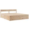 vidaXL Cadre de lit sans matelas 200x200 cm bois massif de pin