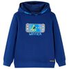 Sweatshirt &agrave; capuche pour enfant bleu fonc&eacute; 128