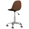 vidaXL Chaises pivotantes &agrave; manger lot de 2 marron tissu