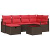 vidaXL Ensemble de canap&eacute; de jardin avec coussin polyrotin