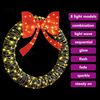 vidaXL Couronne avec 150 LED Blanc chaud 121 x 121 x 10 cm Rotin