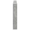 vidaXL Armoire t&ecirc;te de lit avec LED gris b&eacute;ton 220x17x102 cm