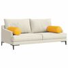 vidaXL Coussins d'accent 2 pcs Jaune clair &Oslash; 25 x 70 cm