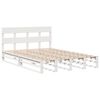 vidaXL Cadre de lit sans matelas blanc 140x190 cm bois de pin massif