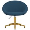 vidaXL Chaises &agrave; manger lot de 6 bleu velours
