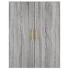 vidaXL Armoires murales 2 pcs sonoma gris 69,5x34x90 cm