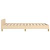 vidaXL Cadre de lit sans matelas cr&egrave;me 100x200 cm tissu