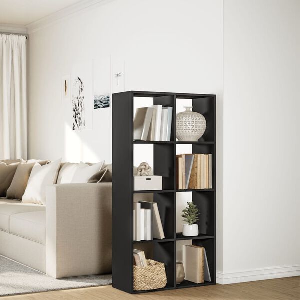 vidaXL &Eacute;tag&egrave;re s&eacute;paratrice de pi&egrave;ce noir 69,5x29x137,5 cm