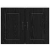 vidaXL Armoire de cuisine avec porte Kalmar Ch&ecirc;ne noir 80 x 31 x 60 cm