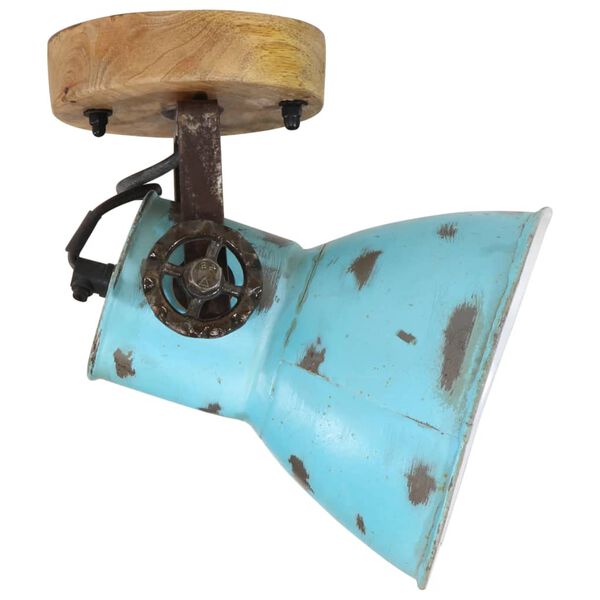 vidaXL Lampe murale 25 W bleu d&eacute;lav&eacute; 11,5x11,5x25 cm E27