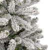 vidaXL Sapin de No&euml;l artificiel &agrave; charni&egrave;res avec neige floqu&eacute;e 240 cm
