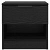vidaXL Armoire de lit avec tiroir 2 pcs Ch&ecirc;ne noir 40 x 39 x 40cm