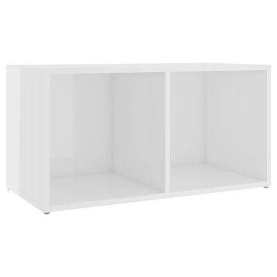 vidaXL Meubles TV 4 pcs Blanc brillant 72x35x36,5 cm Bois d'ingénierie