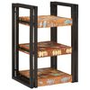vidaXL Table de chevet 2 pc Marron et Noir 38 x 33 x 58 cm