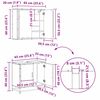 vidaXL Ensemble de mobilier de salle de bain 4 pcs Ch&ecirc;ne noir