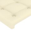 vidaXL Têtes de lit 2 pcs Crème 80x5x78/88 cm Similicuir