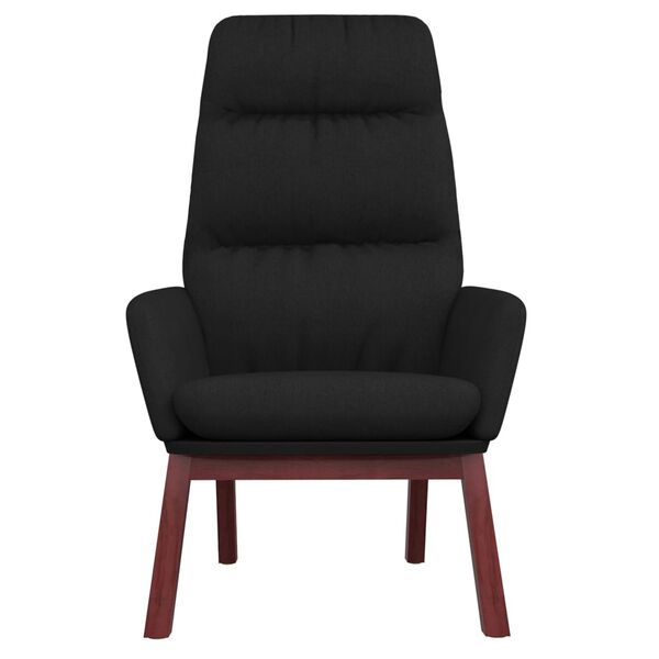 vidaXL Chaise de relaxation Noir Tissu