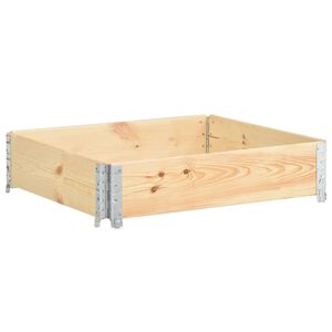 vidaXL Collier de palette 100x100 cm Bois de pin solide