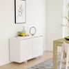 vidaXL Buffet blanc 120x41x75 cm bois d'ing&eacute;nierie