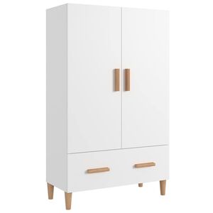 vidaXL Buffet Blanc 70x31x115 cm Bois d'ing&eacute;nierie