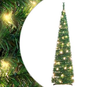 vidaXL Sapin de No&euml;l artificiel escamotable 50 LED vert 120 cm
