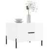 vidaXL Tables basses 2 pcs blanc brillant 50x50x40cm bois d'ing&eacute;nierie