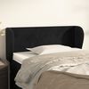 vidaXL T&ecirc;te de lit avec oreilles Noir 83x23x78/88 cm Velours